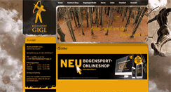 Desktop Screenshot of bogensport-gigl.at